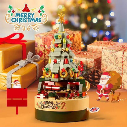 Christmas Tree Building Blocks Set Music Box LED Light