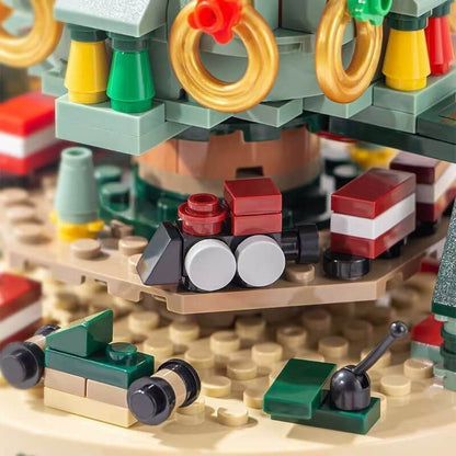 Christmas Tree Building Blocks Set Music Box LED Light