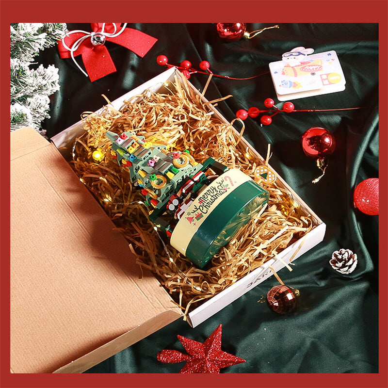 Christmas Tree Building Blocks Set Music Box LED Light