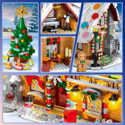 Gingerbread House Building Set with LED Lights
