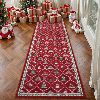 Christmas Runner Rug Holiday Carpet
