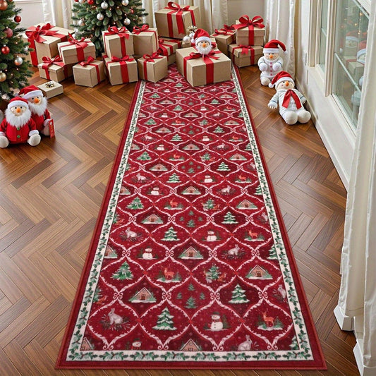 Christmas Runner Rug Holiday Carpet