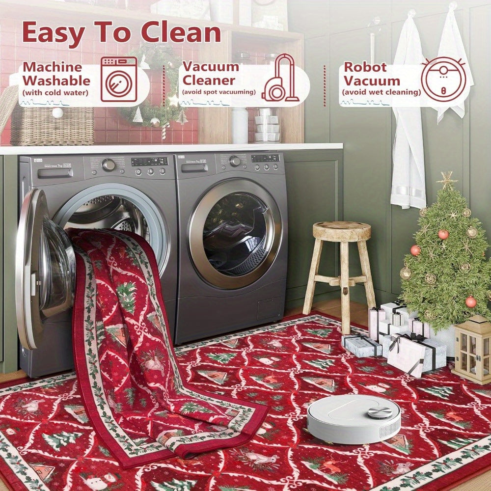 Christmas Runner Rug Holiday Carpet