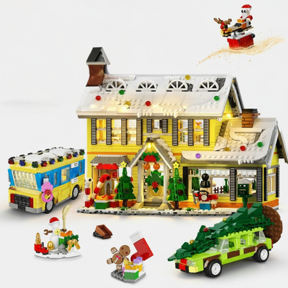 Christmas Village Building Set with Lights Toy