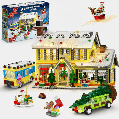 Christmas Village Building Set with Lights Toy