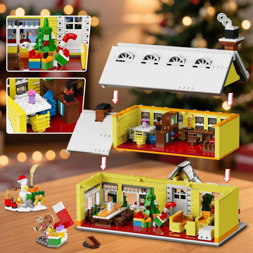 Christmas Village Building Set with Lights Toy