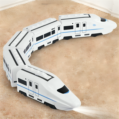 Wooden Toy Train Playset for Toddlers