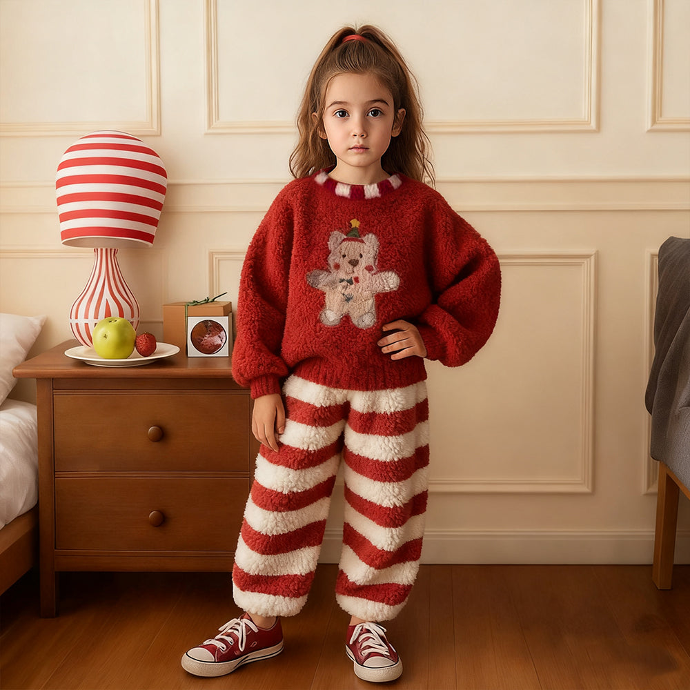 Kids Christmas Pyjamas Sleepwear Loungewear Boys Girls