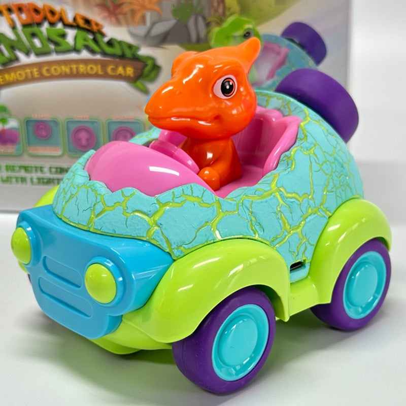 Dinosaur Remote Control Car RC Rechargeable Battery Light Music