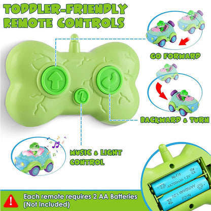 Dinosaur Remote Control Car RC Rechargeable Battery Light Music