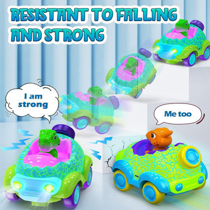 Dinosaur Remote Control Car RC Rechargeable Battery Light Music