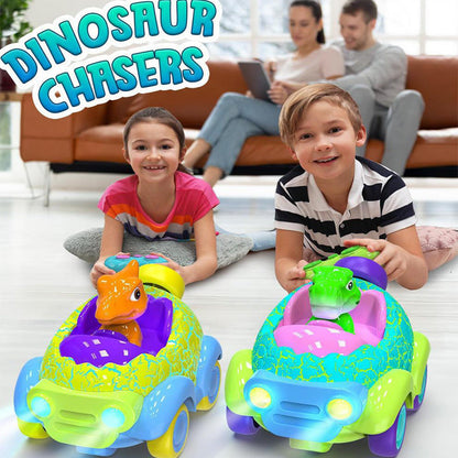 Dinosaur Remote Control Car RC Rechargeable Battery Light Music
