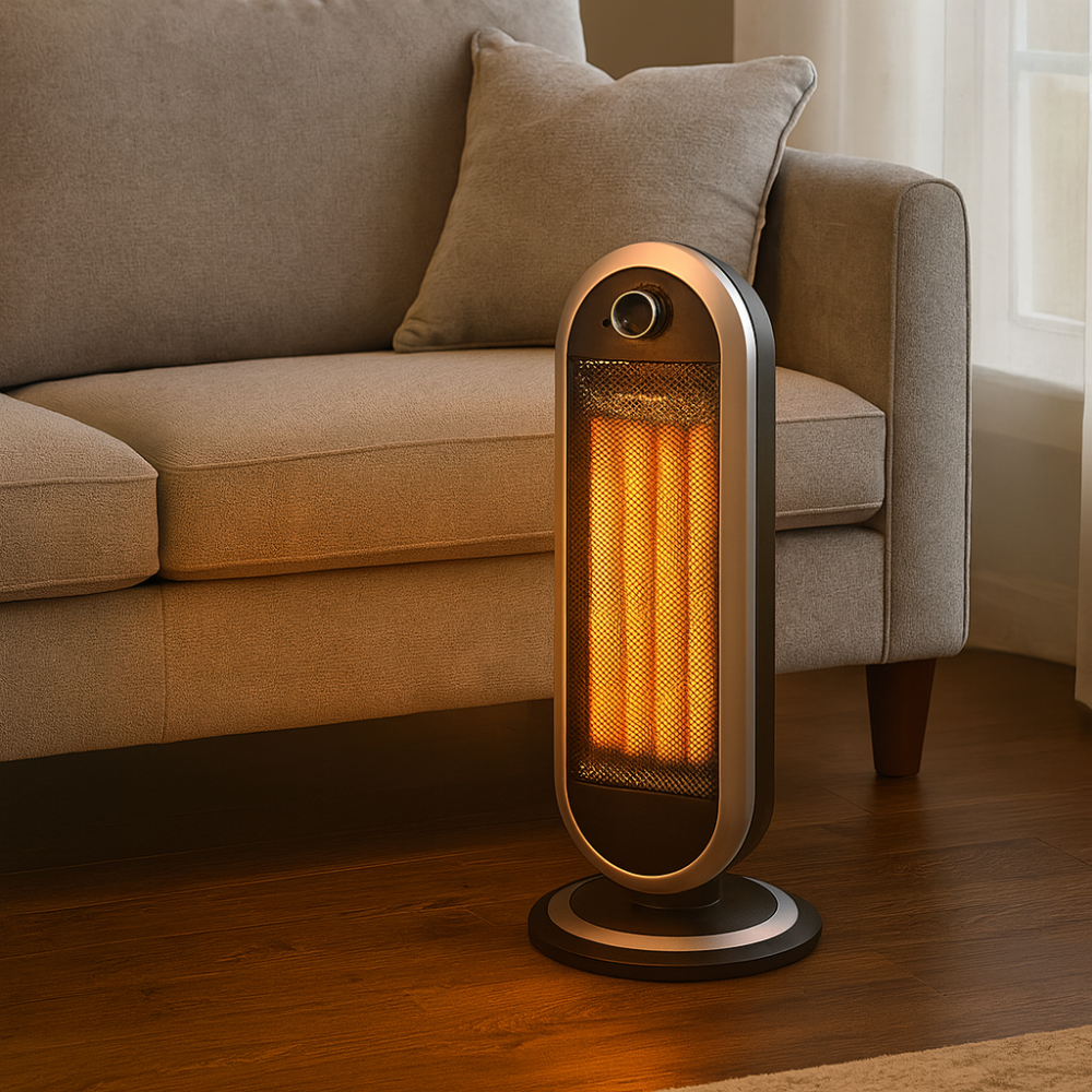 Electric Oscillating Space Heater Large Room Energy Efficient
