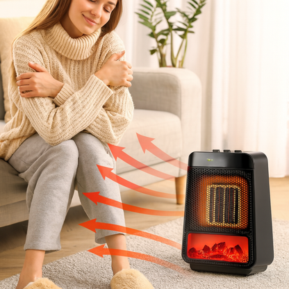 Electric Room Heater Compact Adjustable Energy Efficient