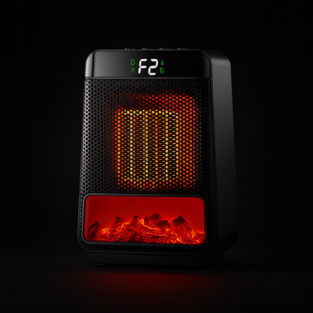 Electric Room Heater Compact Adjustable Energy Efficient