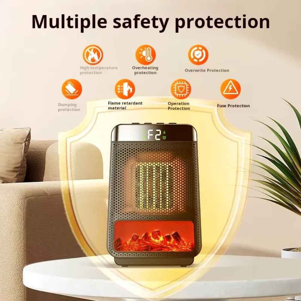 Electric Room Heater Compact Adjustable Energy Efficient