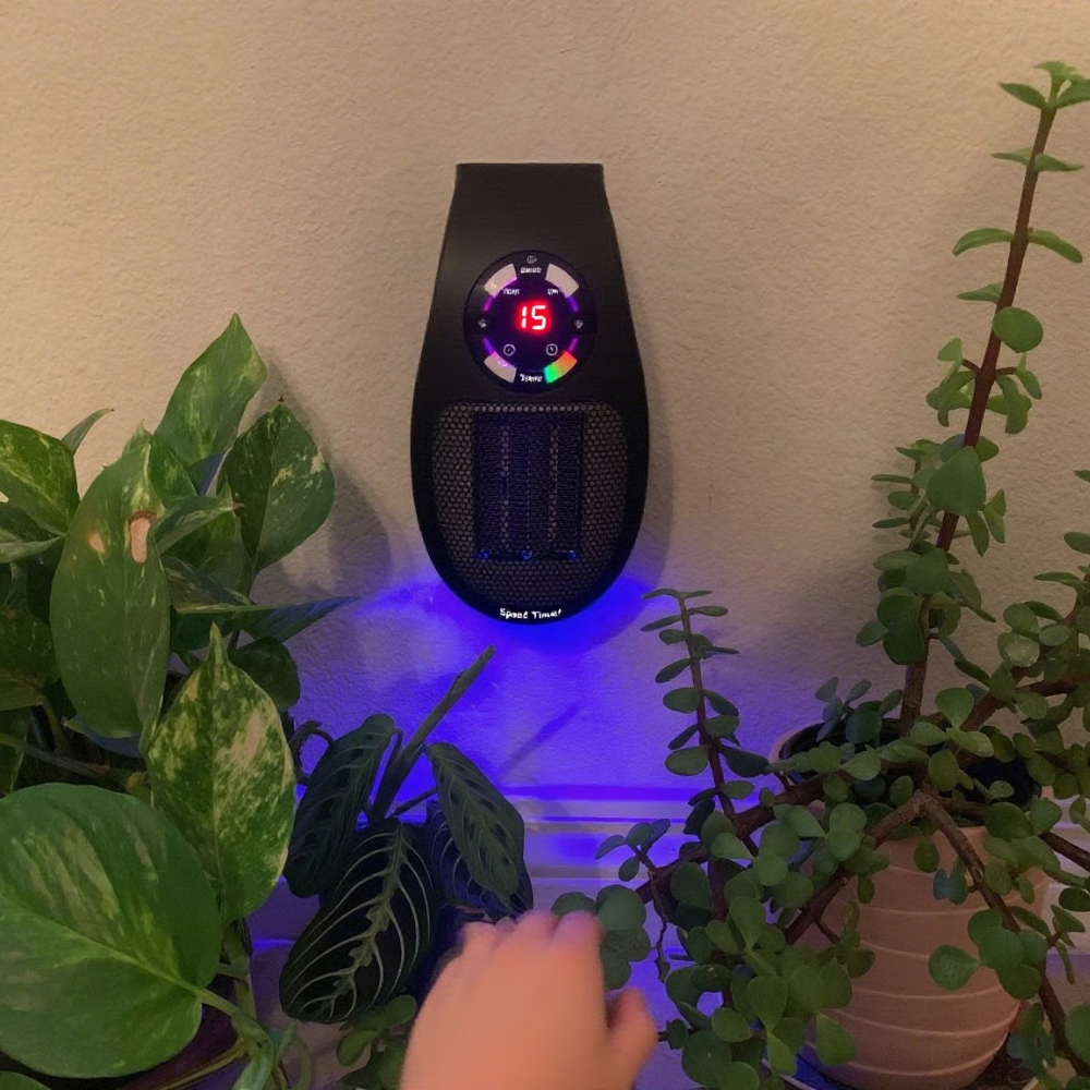 Electric Space Heater Digital Thermostat Energy Saving