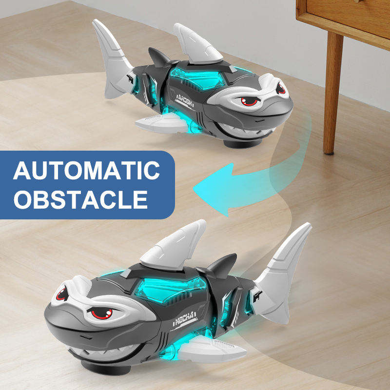 Electric Shark Toy Mechanical Shark with Light and Music