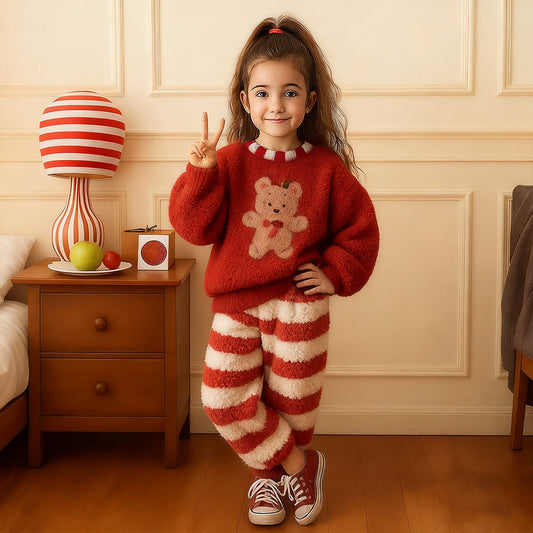 Kids Christmas Pyjamas Sleepwear Loungewear Boys Girls
