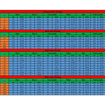 Christmas Family Matching Sleepwear Pyjamas Set