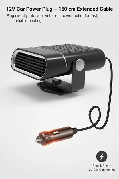 Portable Car Heater 4-in-1 Fan Heating Cooling Defrosting 12V