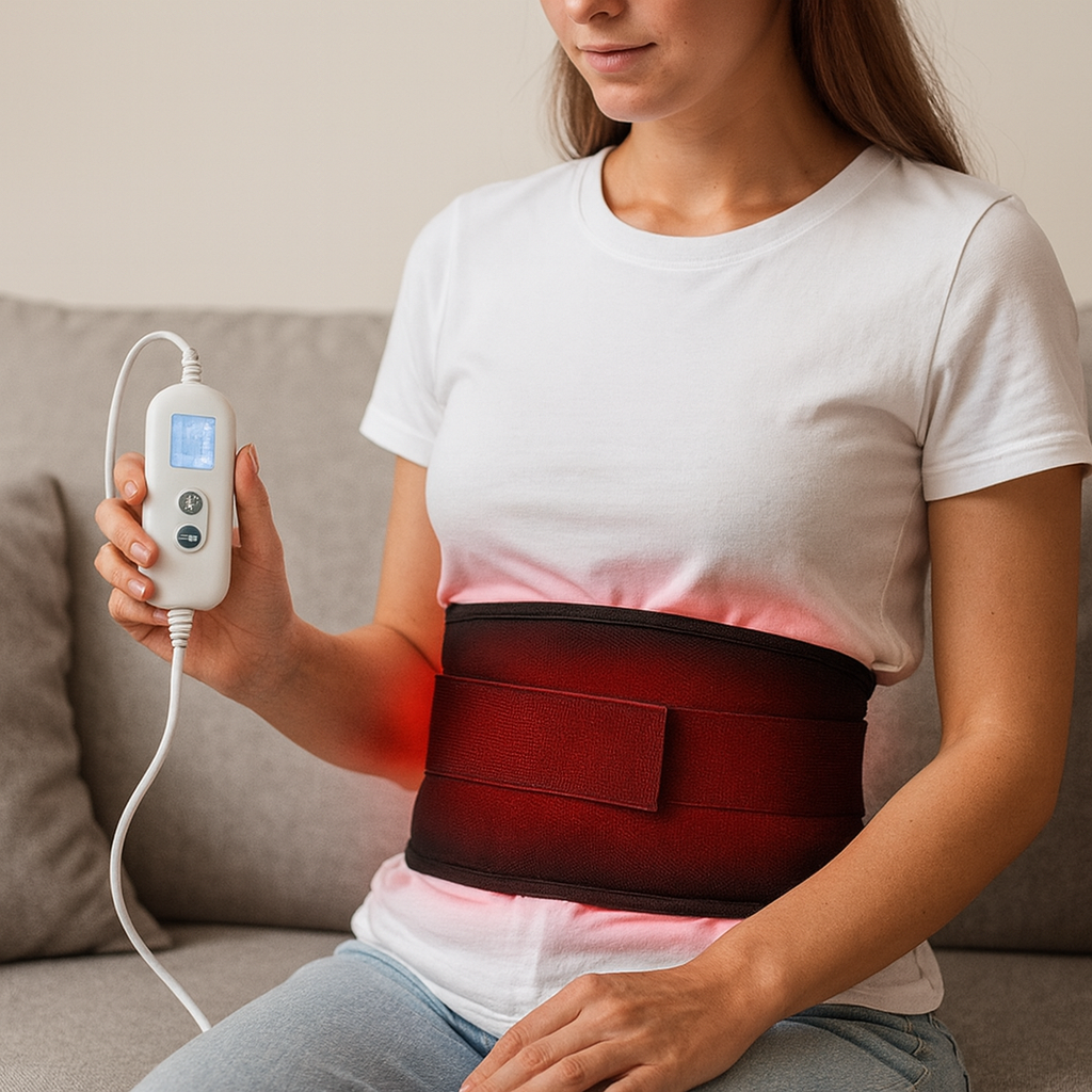 Heated Back Support Belt Rechargeable Pain Relief Wrap