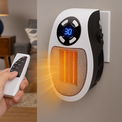 Mini Electric Wall Heater with Remote Control