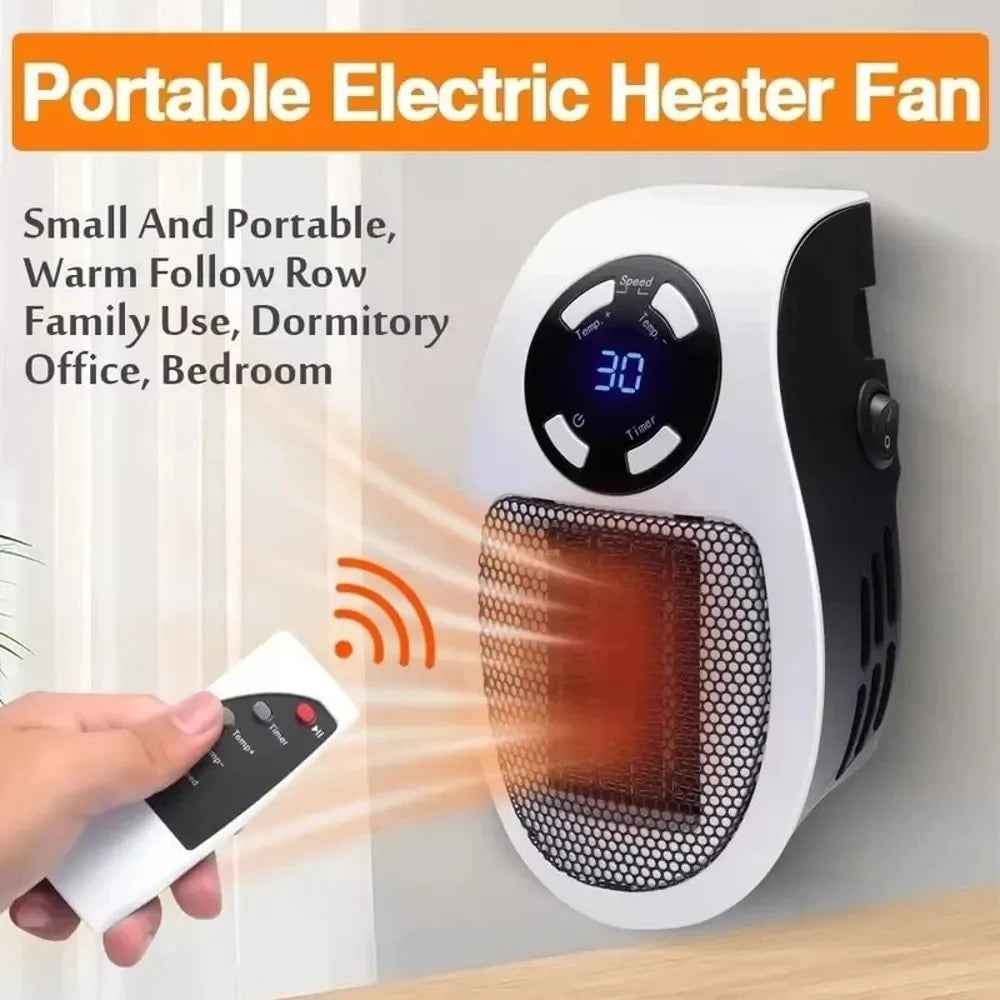 Mini Electric Wall Heater with Remote Control