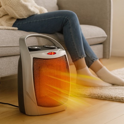 Indoor Space Heater with Temperature Sensor Adjustable