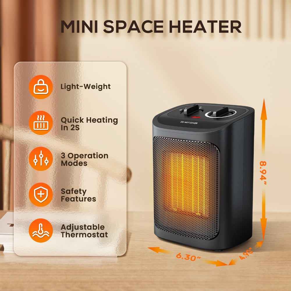 Electric Space Heater for Bedroom