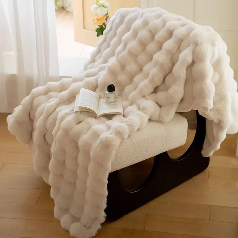 Faux Fur Throw Blanket