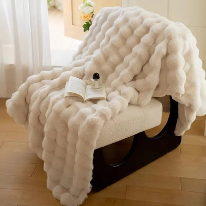 Faux Fur Throw Blanket