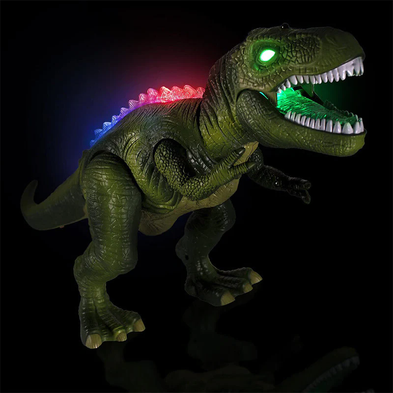 Remote Control Walking Dinosaur Toy with Roaring LED Lights