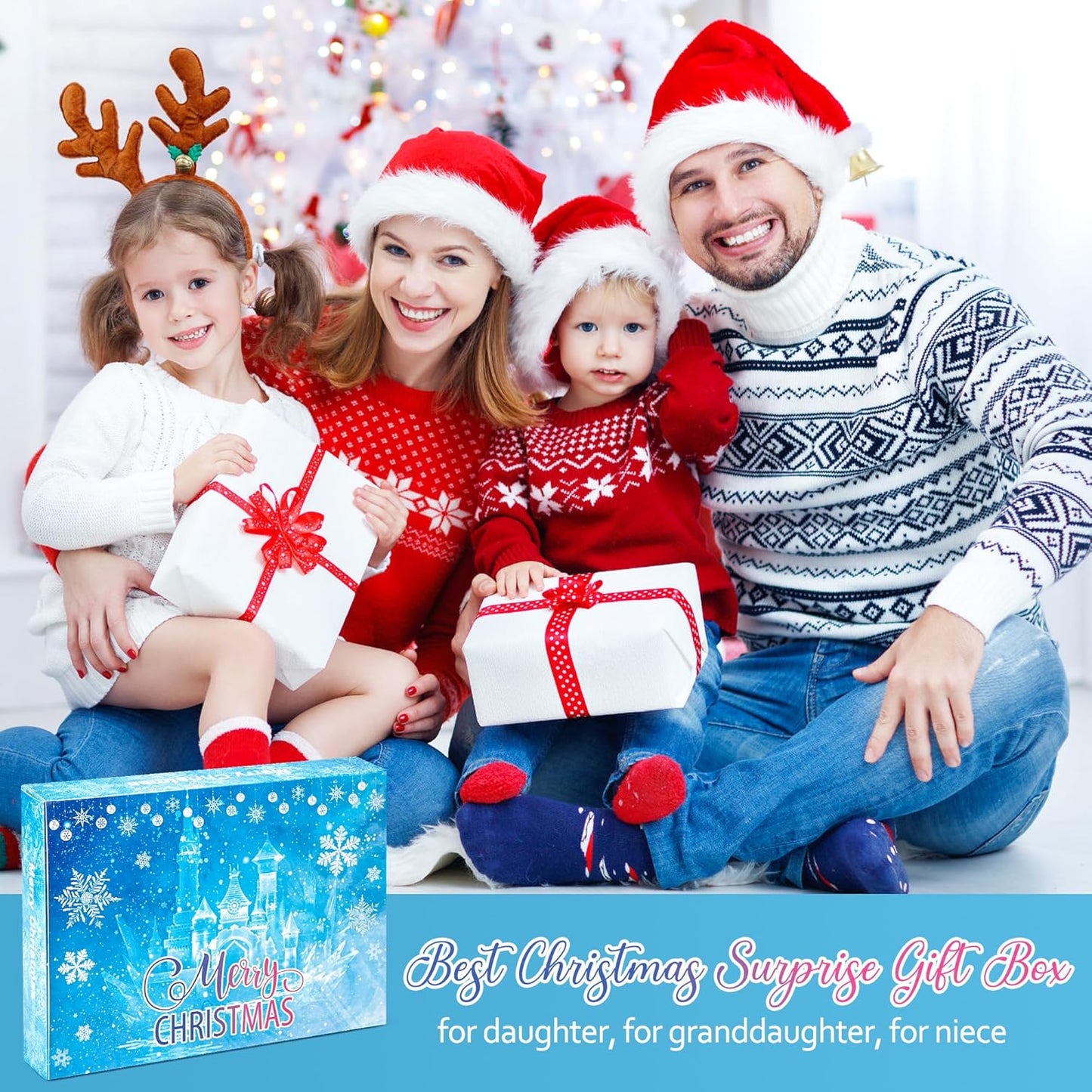 Kids Advent Calendar Princess Jewelry Set Blind Box