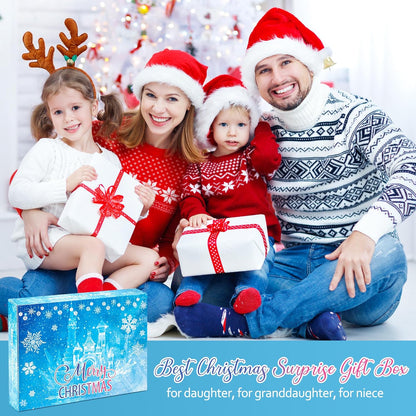 Kids Advent Calendar Princess Jewelry Set Blind Box