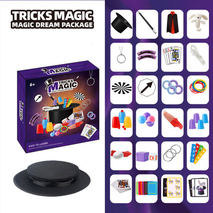 Kids Magic Kit with Magician Costume and Tutorial Videos