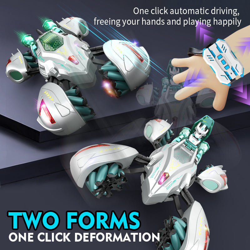 Kids Remote Control Stunt Car 360 Rotation 4WD Robot Vehicle