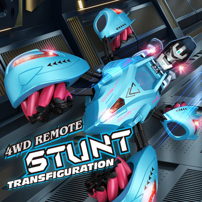 Kids Remote Control Stunt Car 360 Rotation 4WD Robot Vehicle