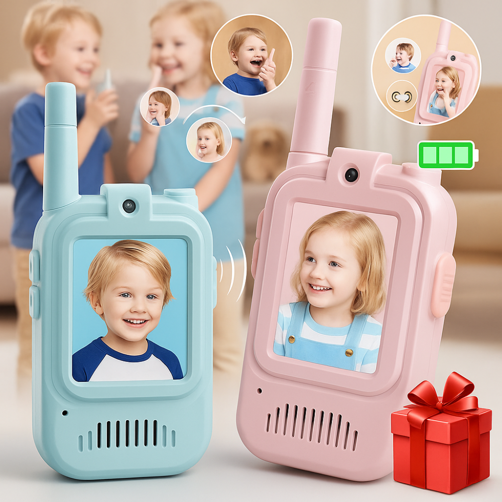 Kids Walkie Talkies Two-Way Video Chat Set
