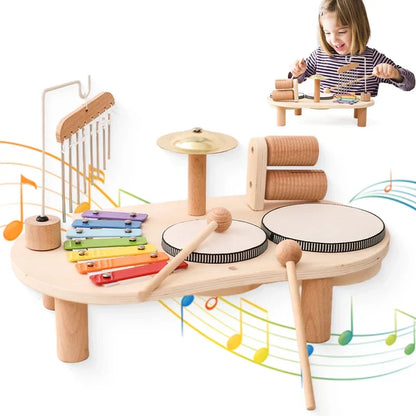 Montessori Music Activity Table Toy Sound Rhythm Instrument