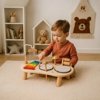 Montessori Music Activity Table Toy Sound Rhythm Instrument