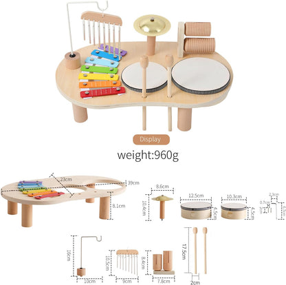 Montessori Music Activity Table Toy Sound Rhythm Instrument