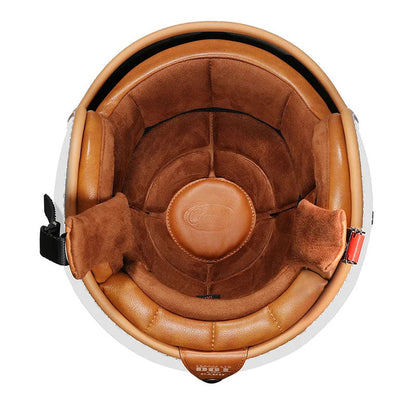 Open Face Helmet ABS EPS Foam Retro Design