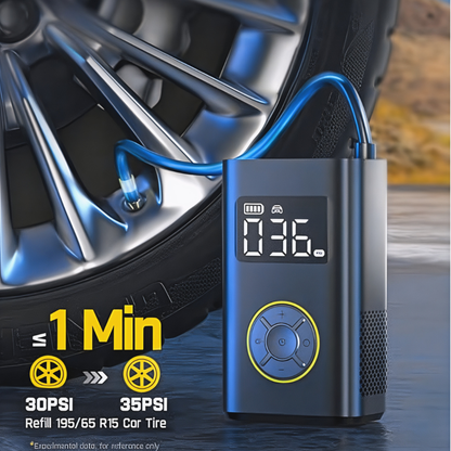 Portable Air Compressor for Car and Bike Tire Inflation