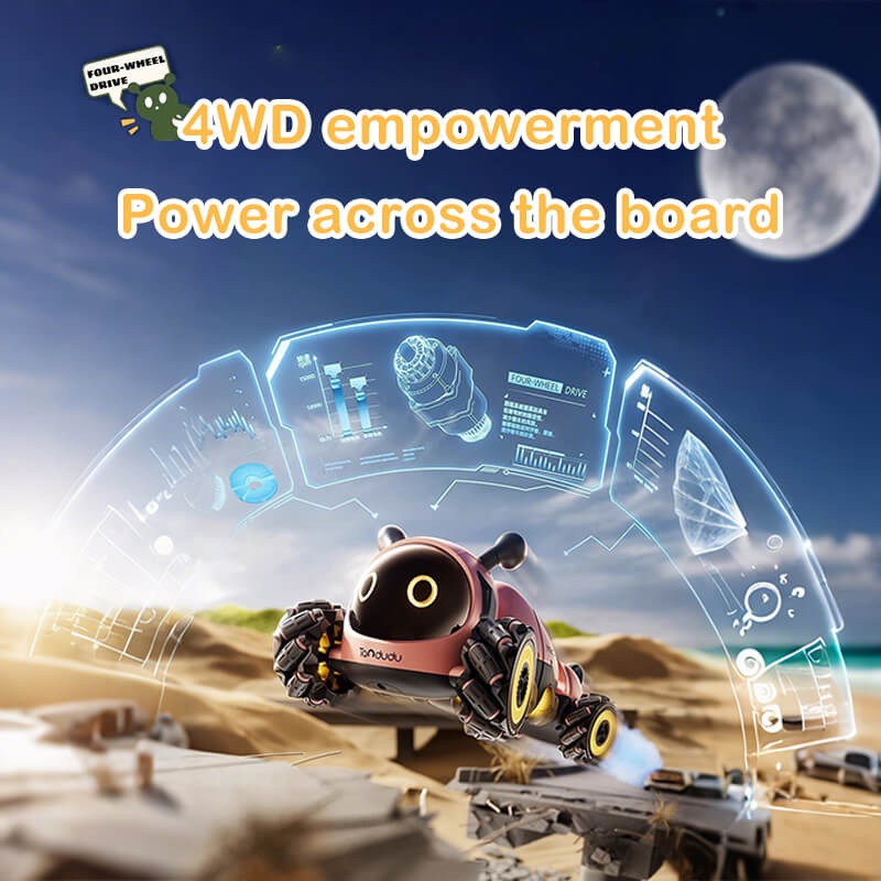 RC Stunt Car Remote Control 4WD 360 Degree Rotation with Music Lights