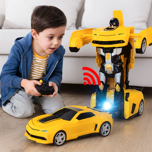 Remote Control Transforming Robot Car Toy Vehicle