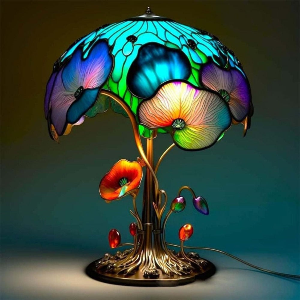 Stained Glass Mushroom Table Lamp 9 Styles Options