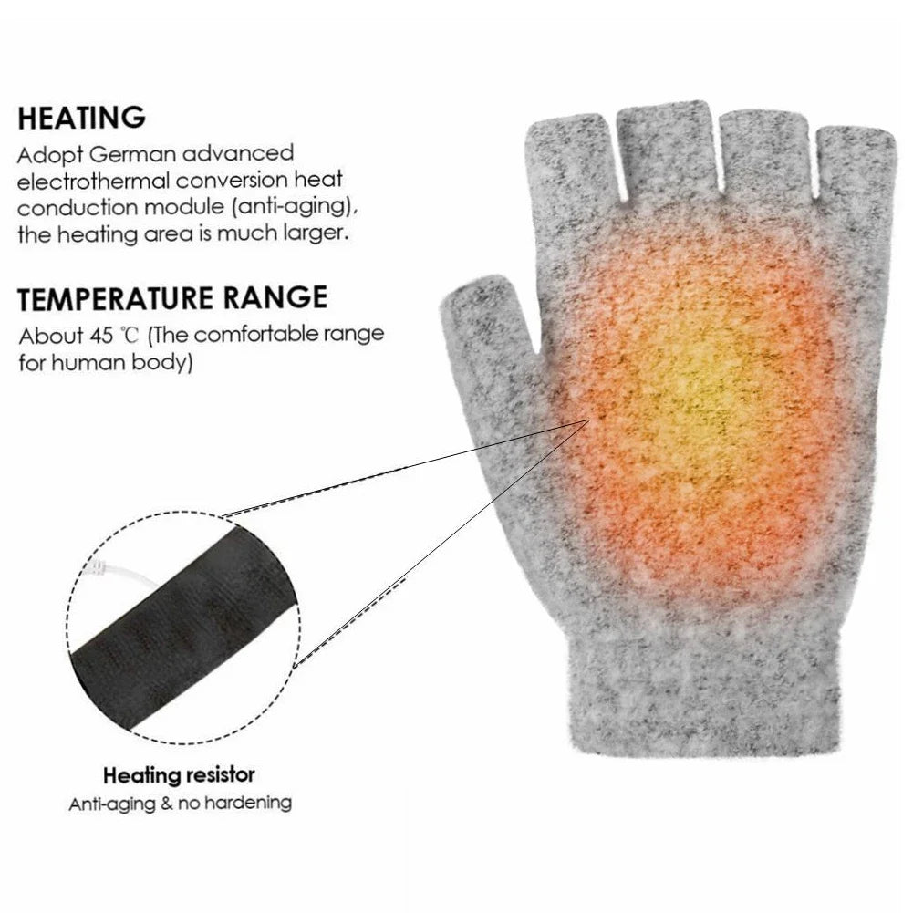 USB Heated Gloves Hand Warmers