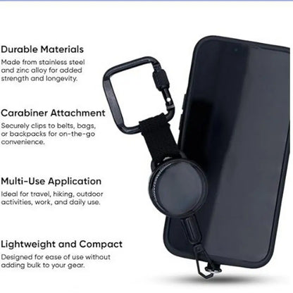 Retractable Phone Security Holder Anti-Theft Clip
