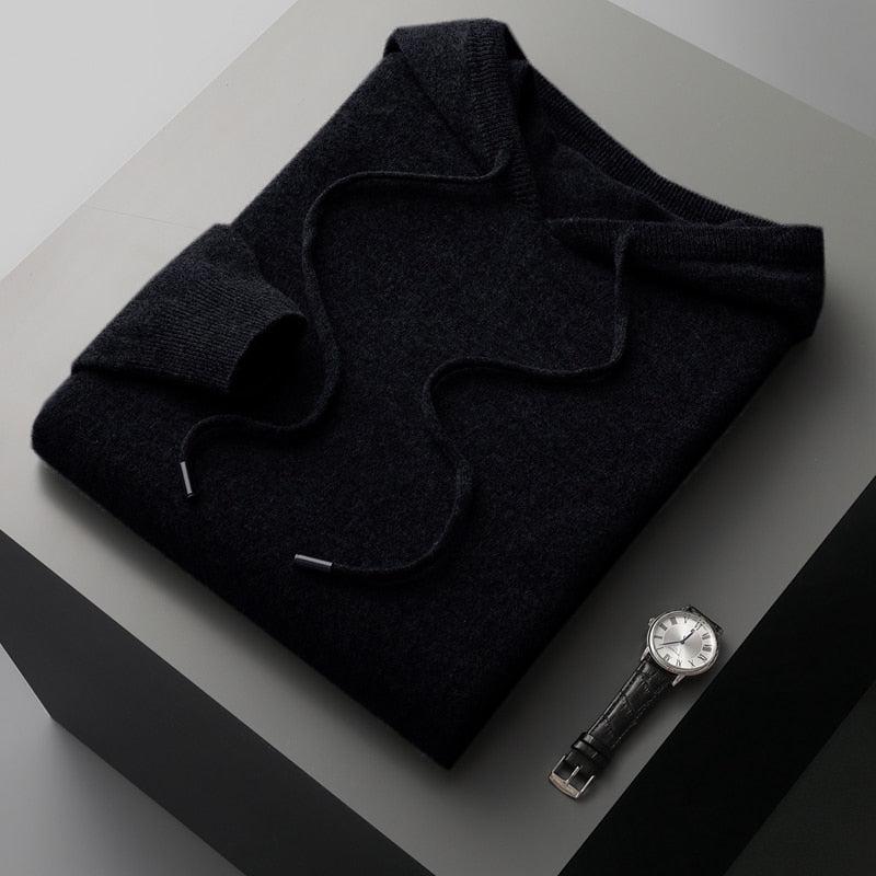 Men's Merino Wool Hoodie Pullover